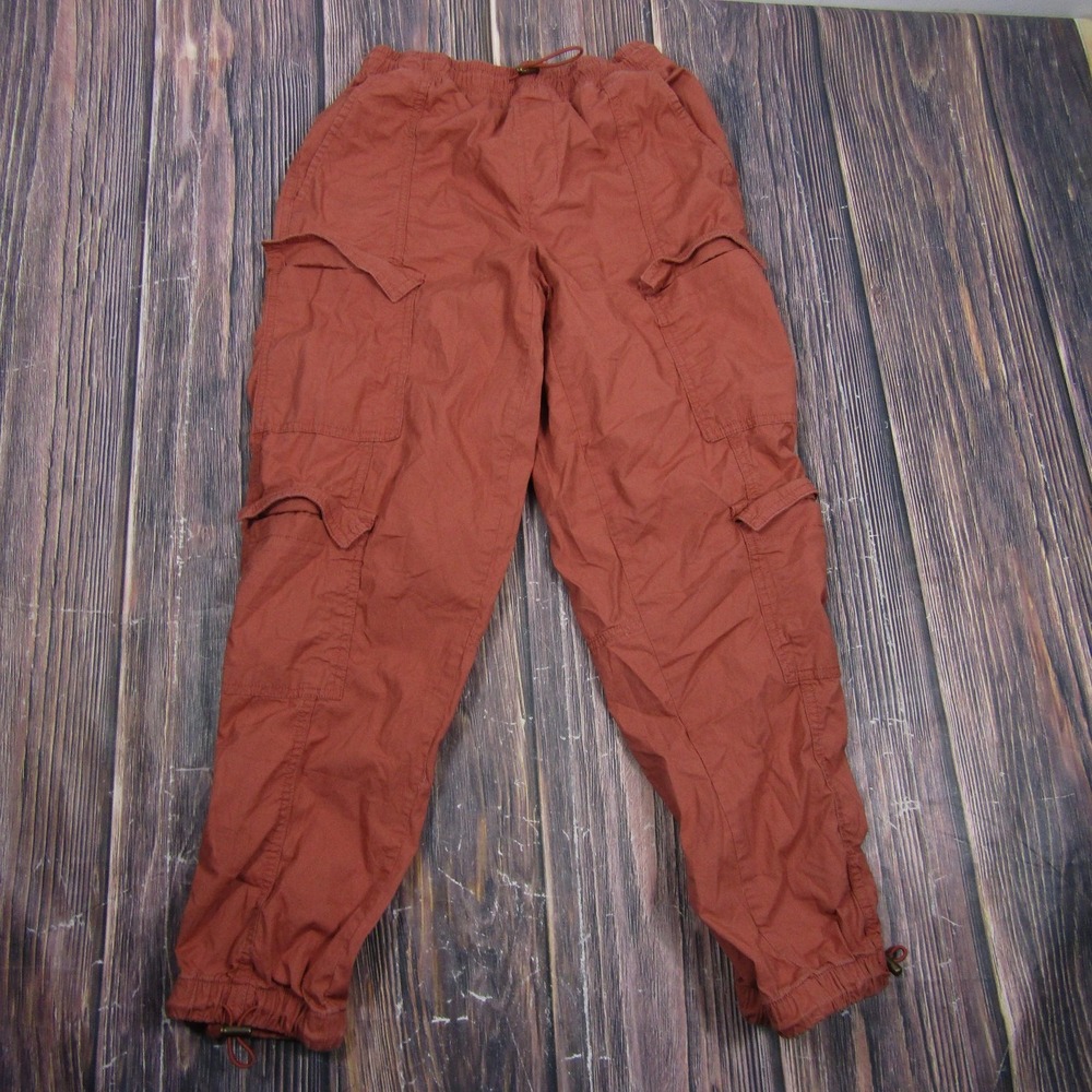 Arizona Jean Co Pants Juniors XS Red Cargo Drawstring Pockets Elastic Waist